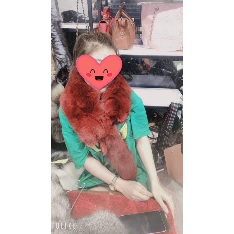 Khăn chồn lông thật