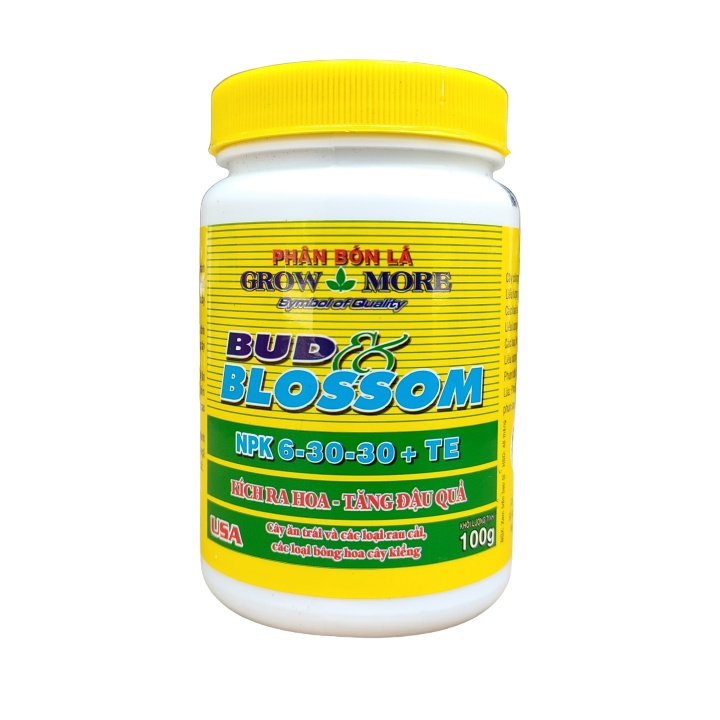 Phân bón lá NPK Growmore tốt cho hoa lan, cây cảnh set 4 lọ 20-20-20, 30-10-10, 6-30-30, 10-55-10 100g/lọ