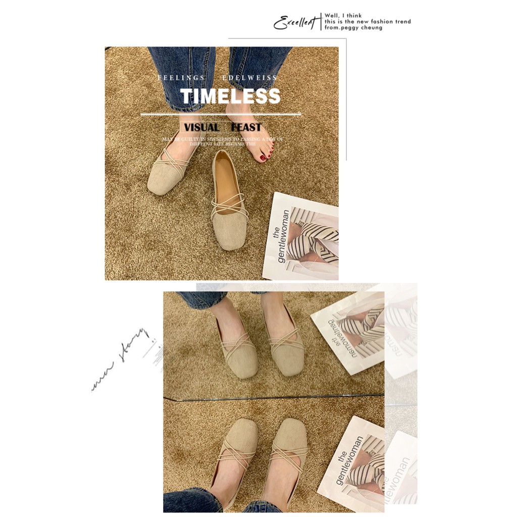 Giày Búp Bê Nữ Phong Cách Vintage 2021 | BigBuy360 - bigbuy360.vn