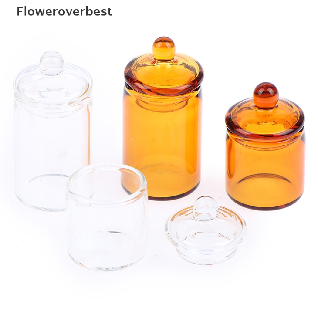 Hũ thủy tinh đựng hạt cà phê/ kẹo mini tỉ lệ 1: 12 trang trí nhà búp bê