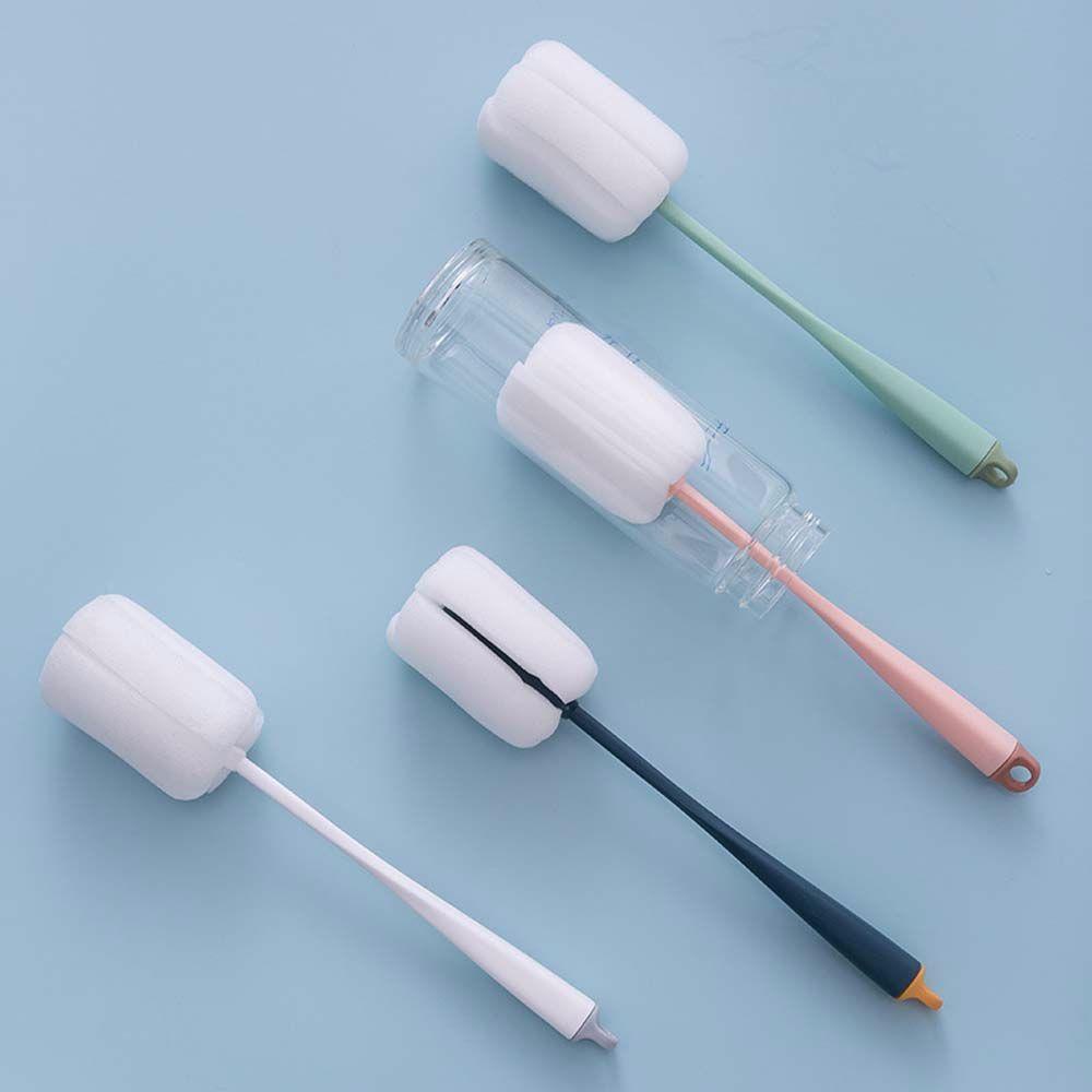 Bàn Chải Vệ Sinh Bình Thủy Tinh Cán Dài Tiện Dụng