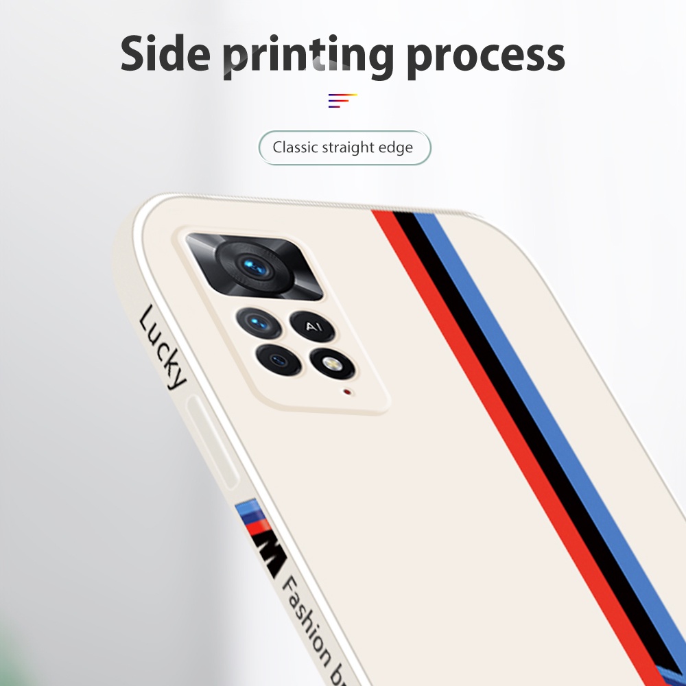 Ốp Điện Thoại Silicone Mềm Chống Sốc Có Dây Đeo Cho Redmi Note 11 11S 11Pro 10 5G 9 8 10A 9C Poco M3 Pro F3