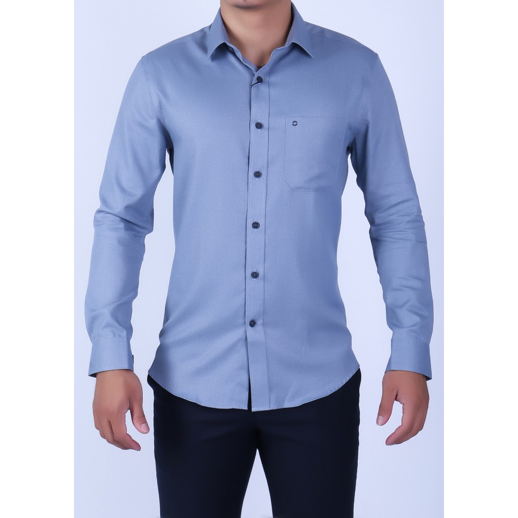 Áo sơ mi dài tay nam Owen màu xanh xám - AR91316DT