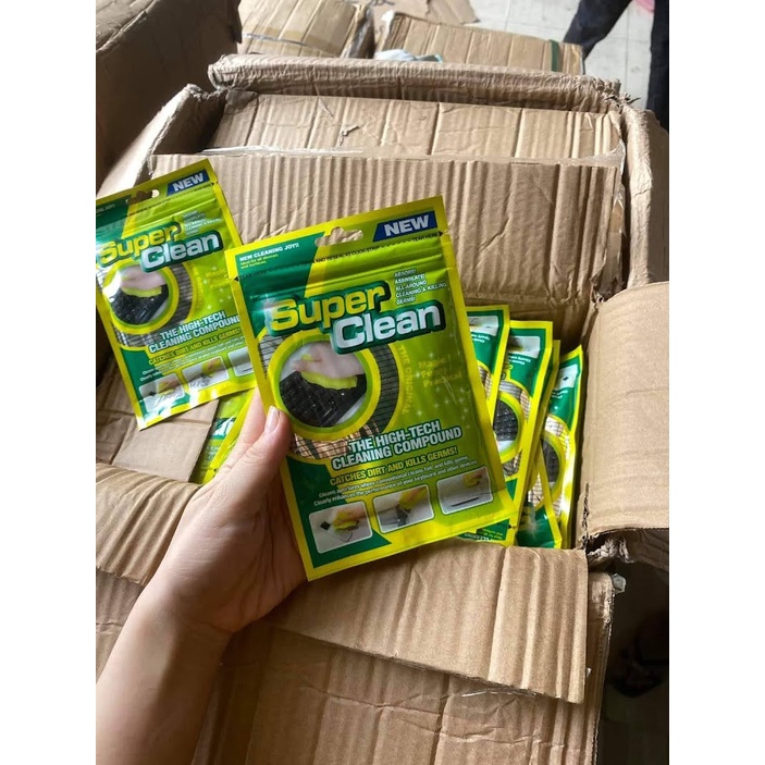 Gel vệ sinh bàn phím, ô tô dạng keo miếng dẻo dính bụi và Slime làm sạch đa năng Super Clean