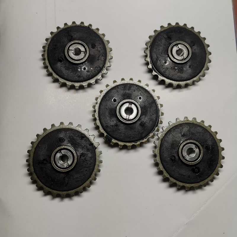 Set 5 bánh bơm nhớt có thể tháo rời tâm ốc giúp lắp ráp tiện lợi