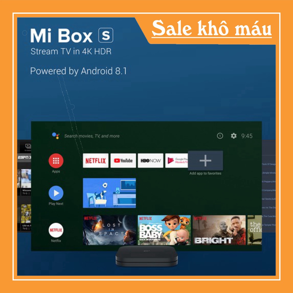 SALE 40% [BH12T, QTế] Tivi box Xiaomi Mibox S 4K I Mi TV Stick Tiếng Việt tìm kiếm giọng nói - Hàng chính hãng $$$