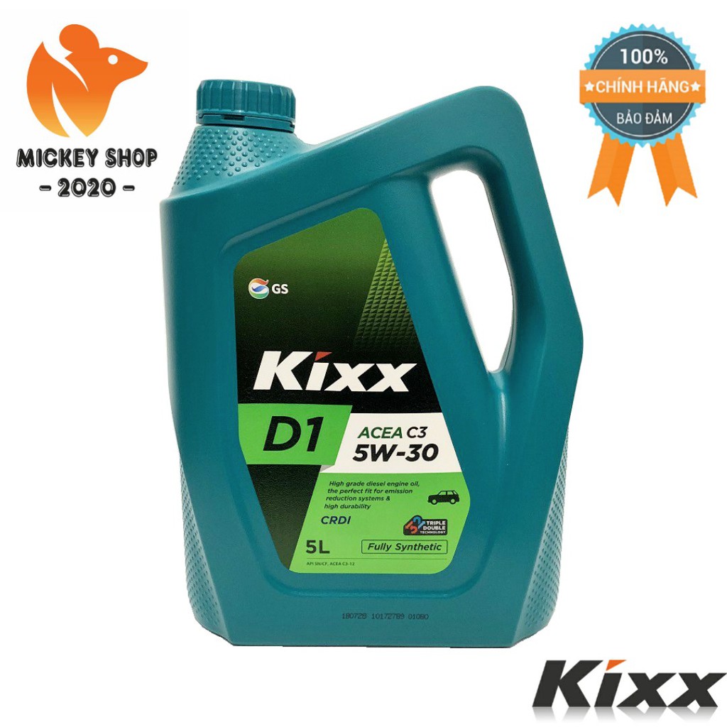 [CAO CẤP] Dầu Nhờn Động Cơ Kixx D1 C3 5W30 Gốc Tổng Hợp Đặc Biệt – 5L - Mickey2020shop