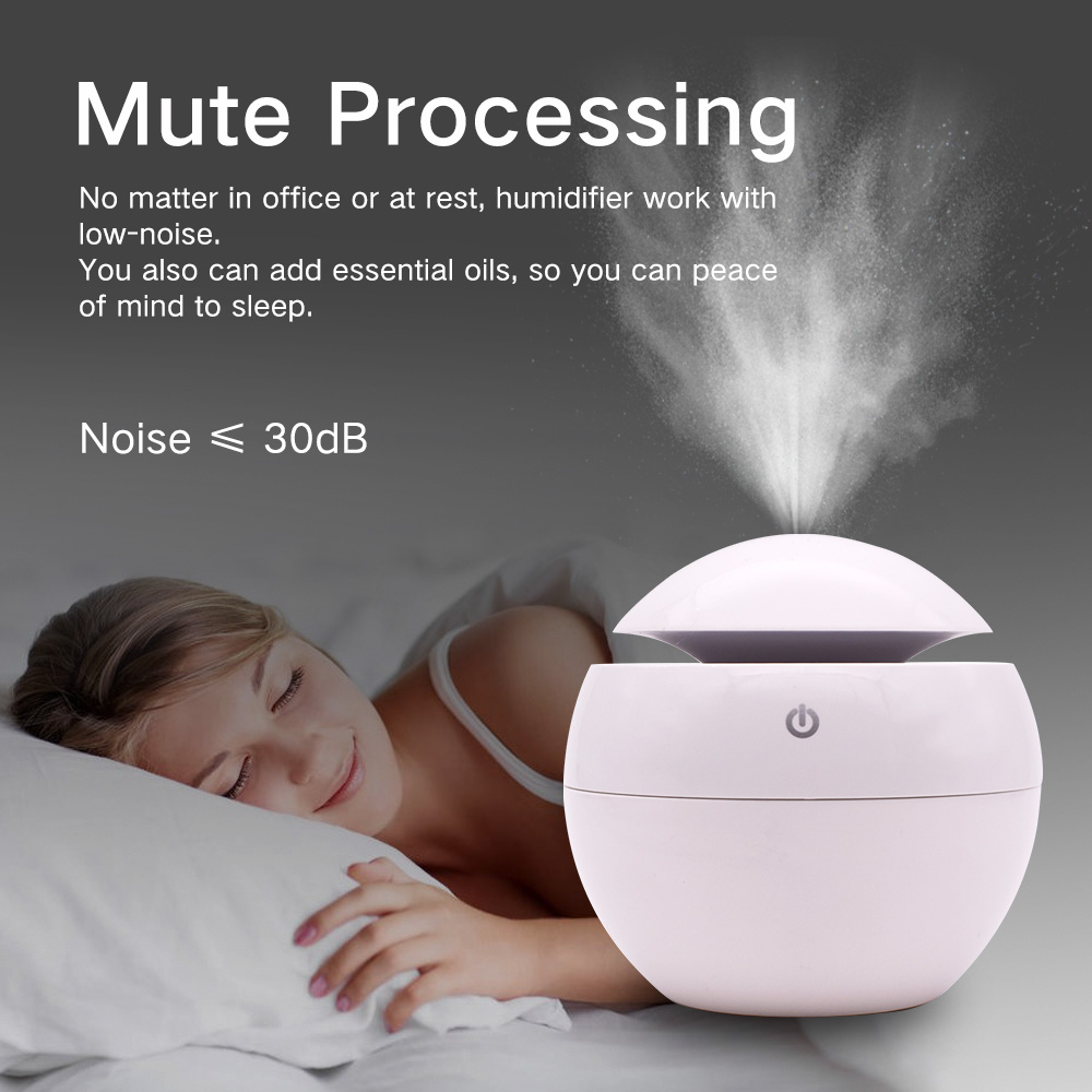 Máy Khuếch Tán Tinh Dầu Mini Có Đèn LED Tiện Dụng Cho Văn Phòng / Xe Hơi