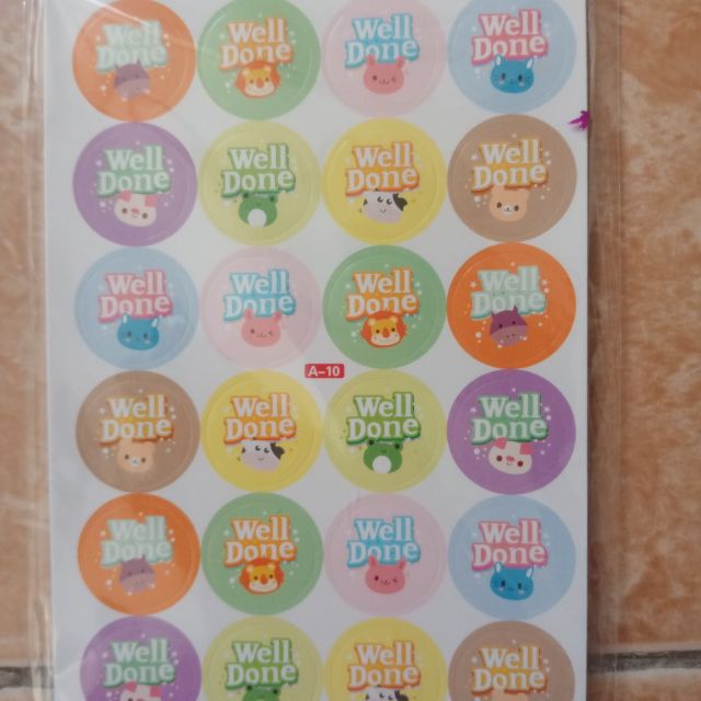 Combo 10 tui Sticker lời khen.