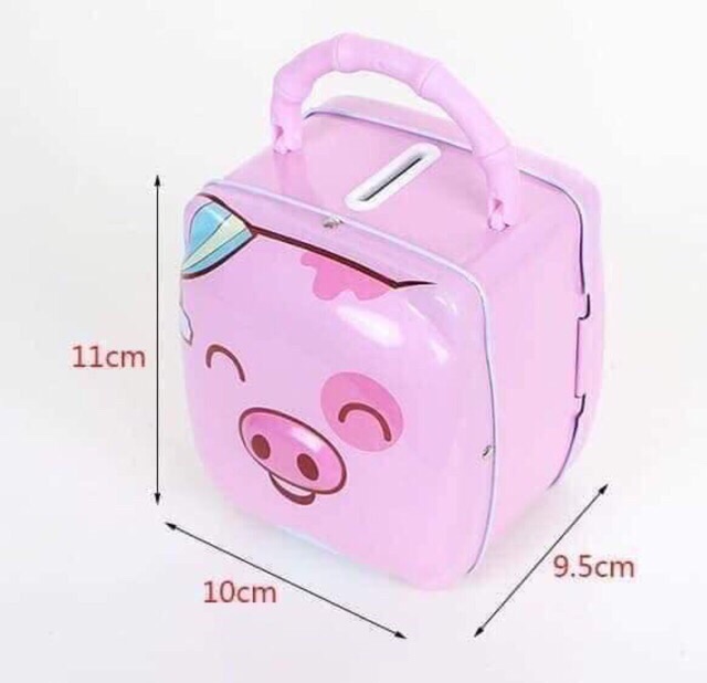 Heo sắt tiết kiệm tiền cho bé có khoá