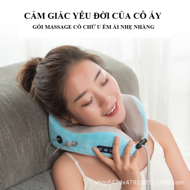Máy Mát Xa Cổ Vai Gáy Hồng Ngoại J97 Cap Cấp Giúp Thư Giãn Loại Bỏ Các Tình Trạng Đau Đầu, Hoa Mắt, Chóng Mặt