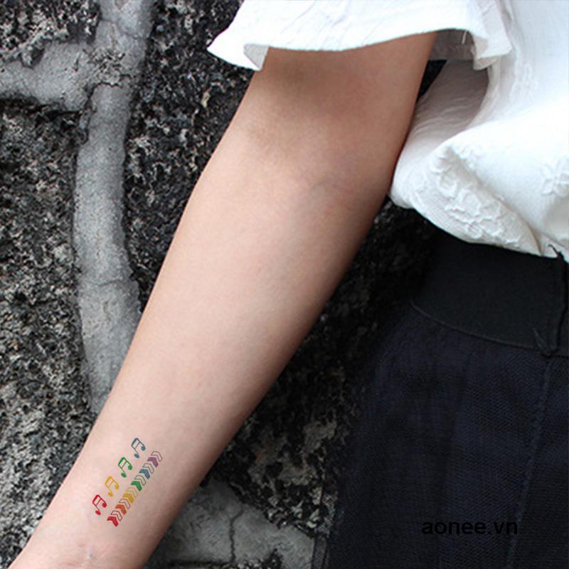 ✨✨1 Miếng Dán Xăm Hình Trái Tim Chống Thấm Nước Lâu Trôi Sáng Tạo