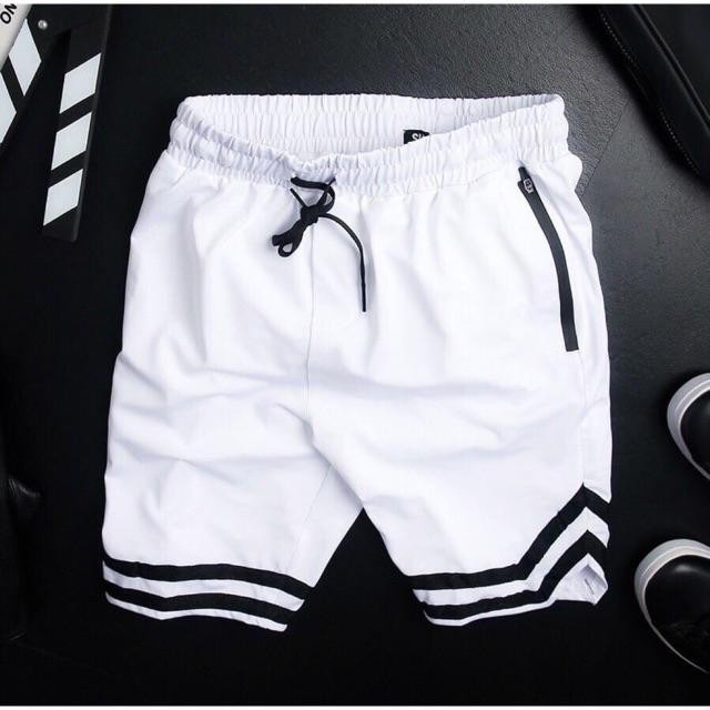 Quần short unisex bóng chày Chữ V nam nữ phong cách ulzzang, Quần Đùi 2V