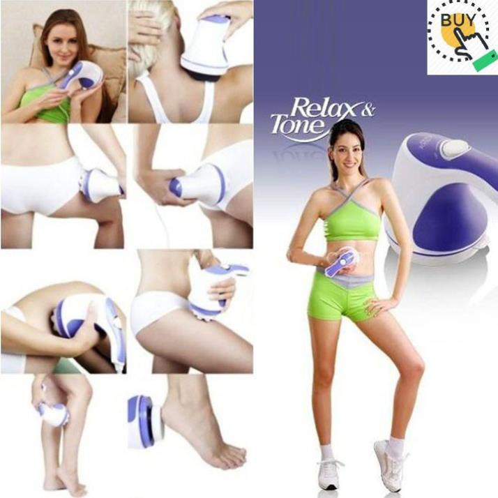 Máy massage rung cầm tay mini Relax & Spin Tone-A781 hỗ trợ giảm mỡ, giảm đau, lưu thông khí huyết - Chính hãng