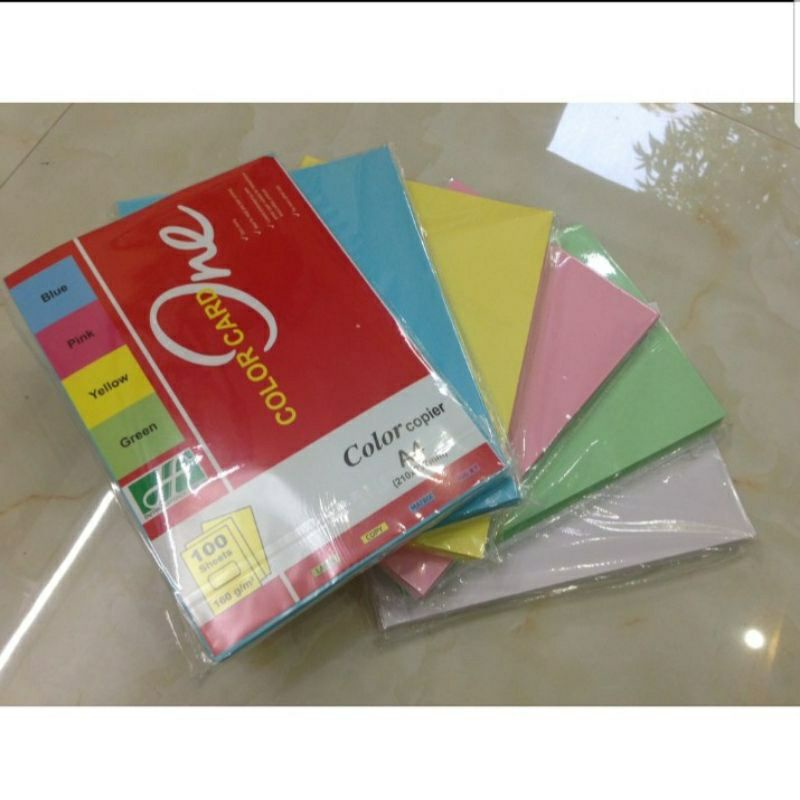 bìa màu a4 100 tờ