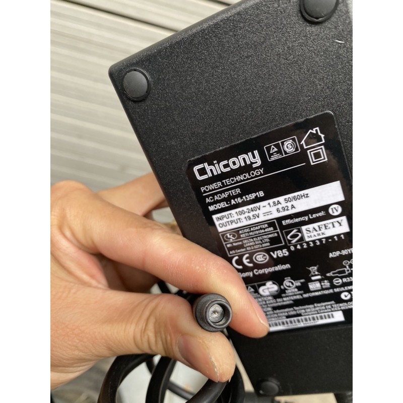 Sạc laptop MSI Chicony 19.5V-6.92A chân kim to