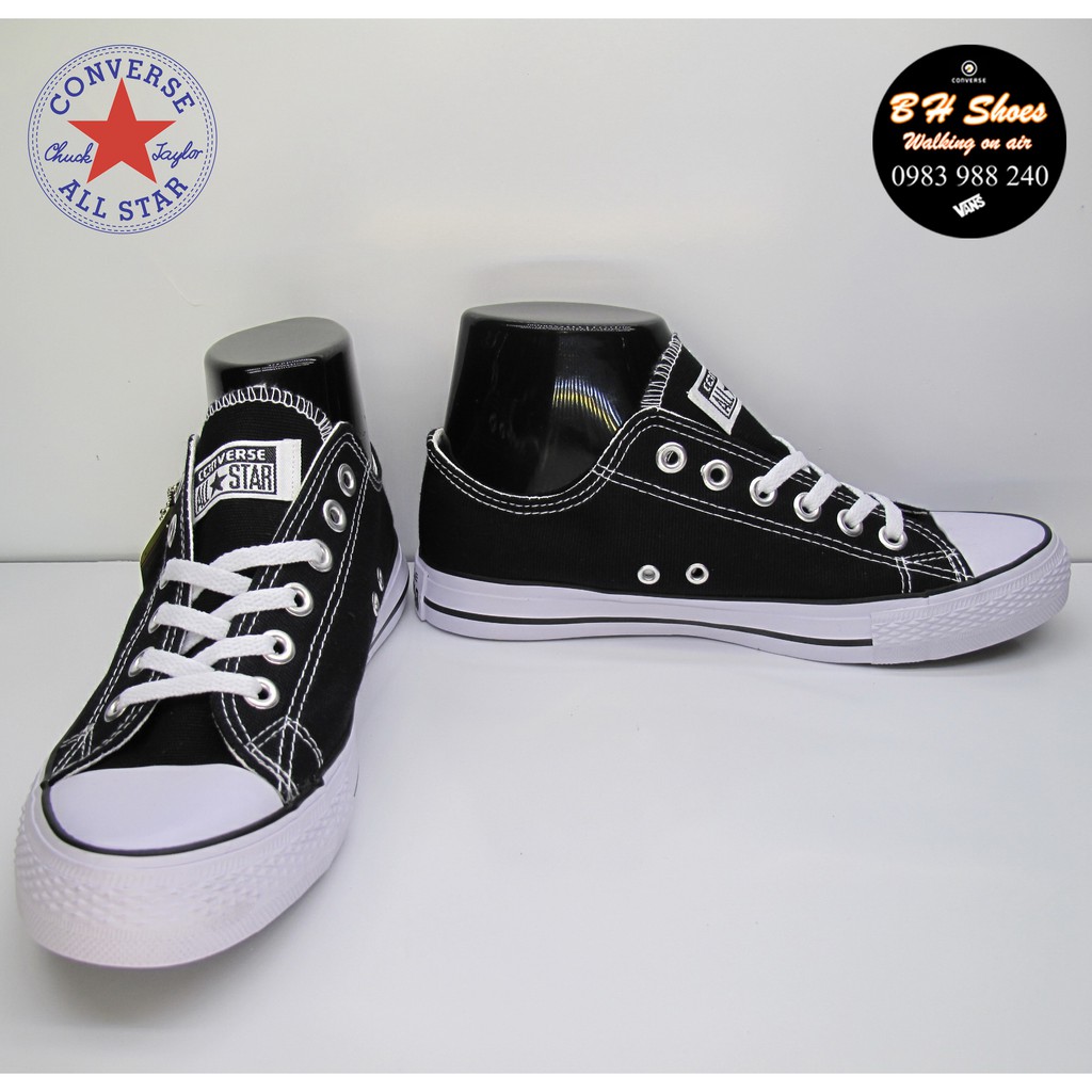 [Hộp CV] Giày CV Converse classic cổ thấp cổ điển vải canvas nam nữ cao cấp đầy đủ tem, tag, tặng kèm hộp hãng.