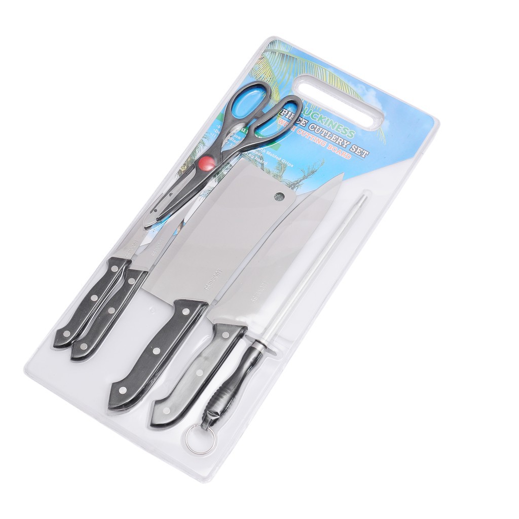 Bộ dao 7 món cao cấp GP - 07 Gia Phú ( có kèm thớt )
