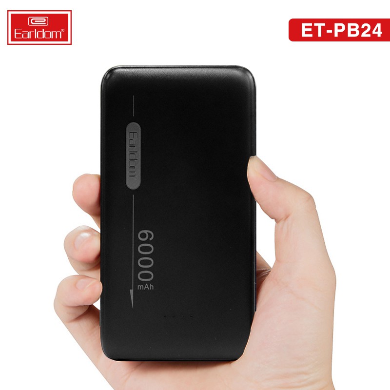 Sạc Dự Phòng Earldom PB24 Chính Hãng 6000mAh Earldom Hàng Chính Hãng