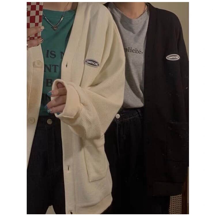 Áo cardigan thêu simpis style hàn quốc nữ Flashsaleshop 👉 Chât cotton tổ ong ulzzang tiểu thư