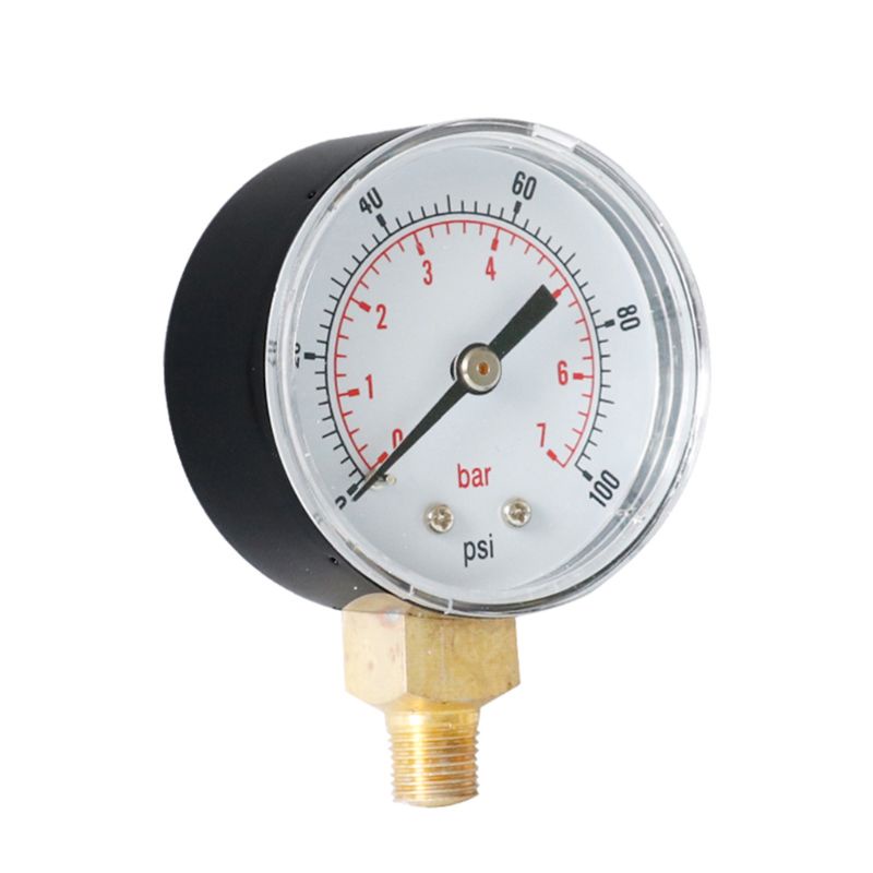 Đồng Hồ Đo Áp Suất Y50 52mm 1 / 4 BSPT 15,30,60,100,150,300PSI