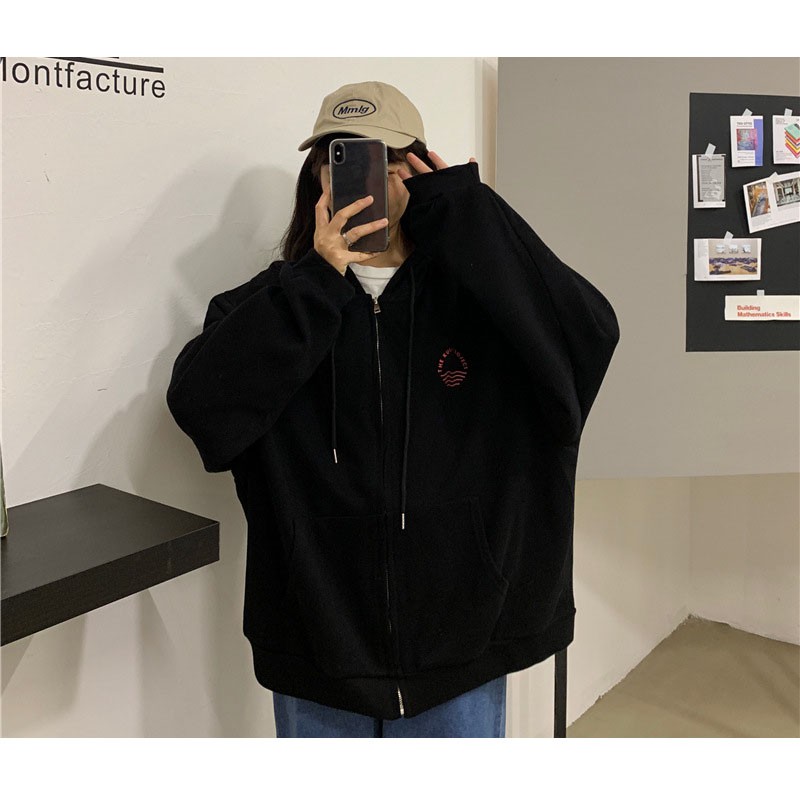 Áo Hoodie Khóa Kéo Form Rộng Thời Trang Năng Động Cho Nữ | BigBuy360 - bigbuy360.vn