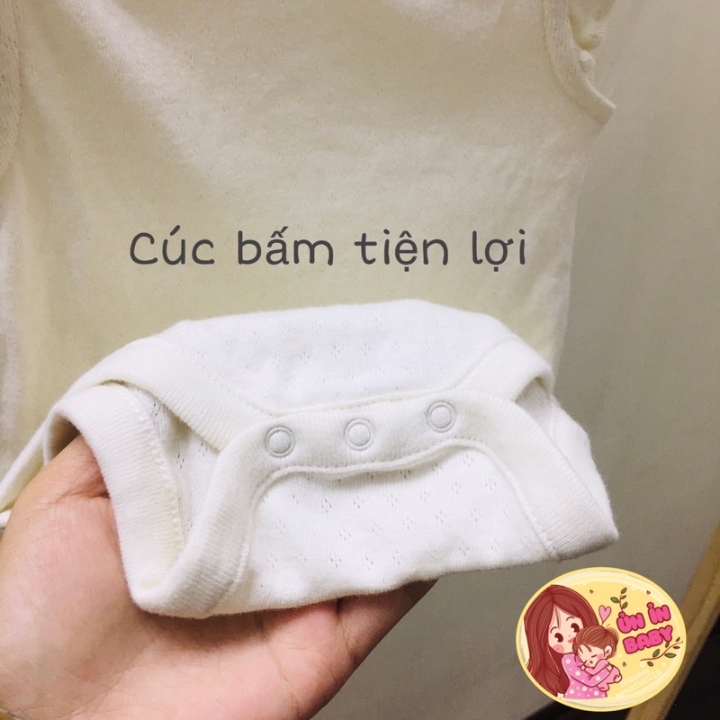 Bodychip cánh tiên thông hơi cotton organic siêu mát hè cho bé gái xinh yêu