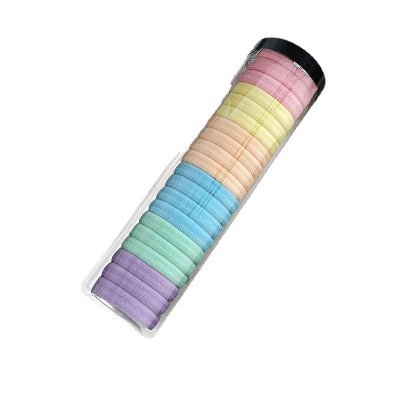 Bộ 20 Dây Buộc Tóc Cao Su Co Giãn Phong Cách Hàn Quốc Thời Trang Cho Nữ