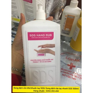 [ HÀNG CHUẨN ] Dung dịch cồn khử khuẩn tay SDS/ Dung dịch rửa tay nhanh SDS 500ml