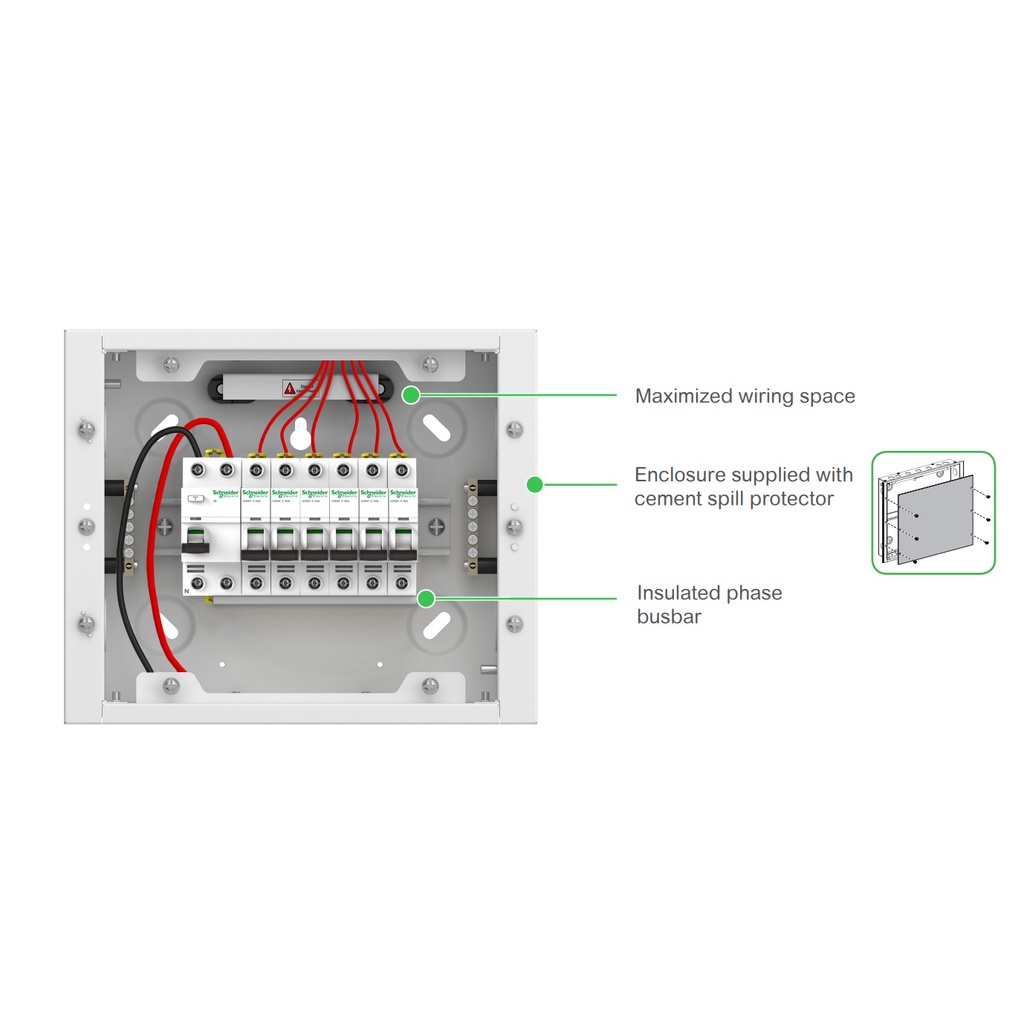 Tủ điện kim loại âm tường Acti9 Schneider