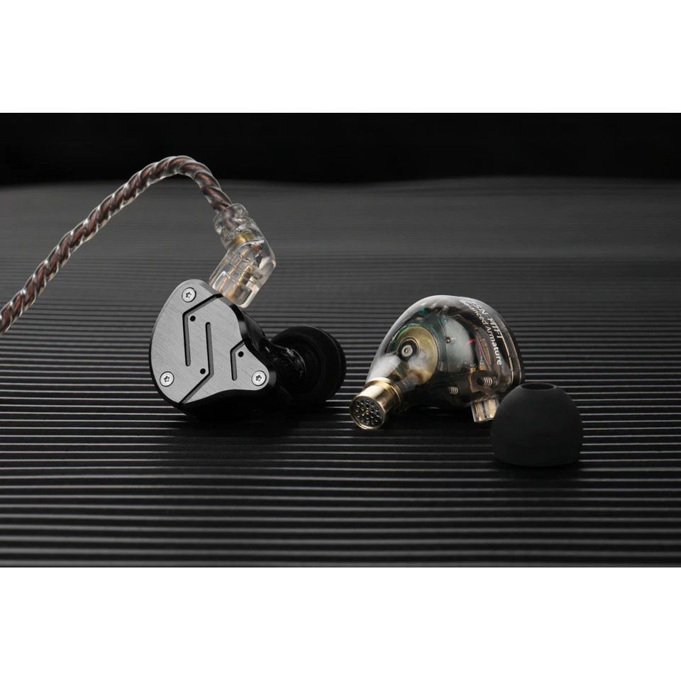 Tai nghe KZ ZSN tai nghe nhét tai vỏ kim loại hifi tai nghe chơi game có micro đàm thoại