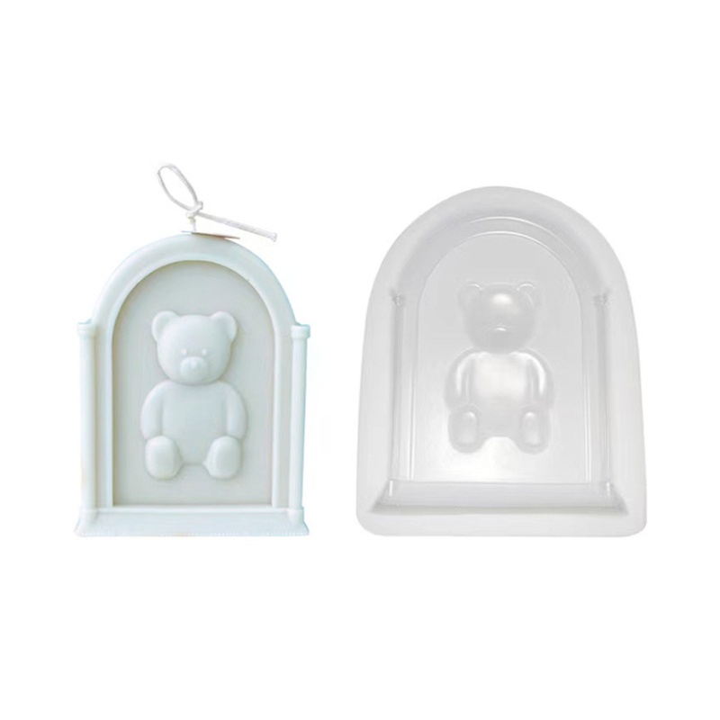 Khuôn Silicone Làm Bánh Hình Gấu Siêu Đáng Yêu