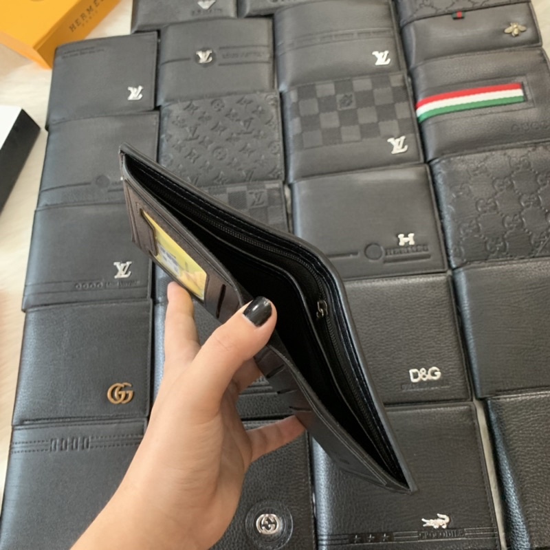 Ví nam bóp nam lv gc  hộp nâm châm hàng da đẹp kèm ảnh thật và video phì hợp đi tặng quà