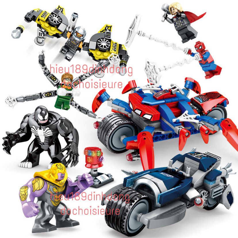 Lắp ráp xếp hình người nhện đại chiến venom mg 138