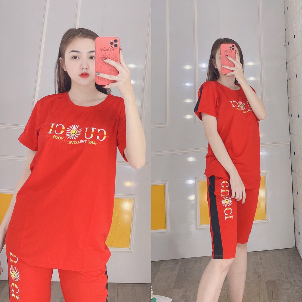 [BÁN GIÁ VỐN XIN ĐÁNH GIÁ][KÈM ẢNH THẬT] [Có bigsize 85kg]🌟Đồ Bộ Cotton Thêu Quần Lửng Mặc Nhà🌺Đồ Bộ Nữ Mặc Nhà Đẹp