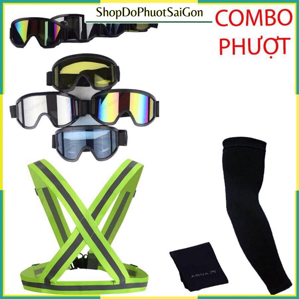 COMBO PHƯƠT 9 ( KÍNH UV 500 + PHẢN QUANG THUN+ VỚ TAY CHỐNG NẮNG )