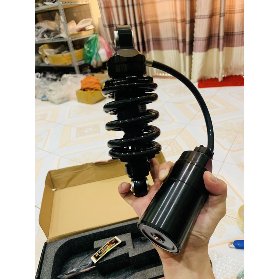 Phuộc Zone raccing bình dầu đen ty vàng nhún nhảy bao phê gắn exciter 135 150