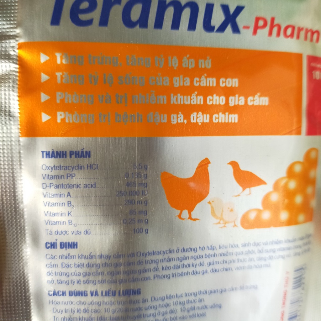 TERAMIX-PHARM: ĐẬU GÀ, ĐẬU CHIM