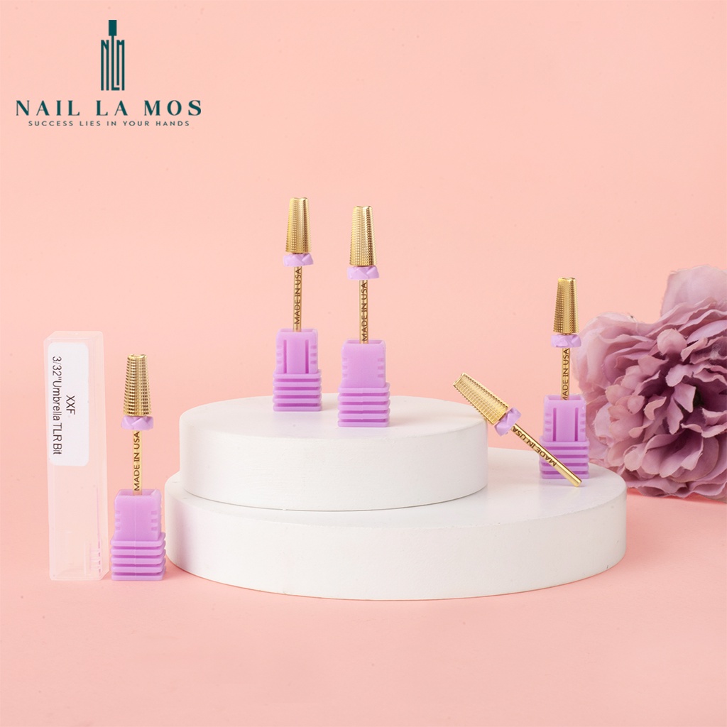 Đầu mài Mỹ Titanium 5in1 dùng được cho cả gel và bột - Đầu mài mịn đi sát khoé móng an toàn, loại xịn và bền (lẻ chiếc)