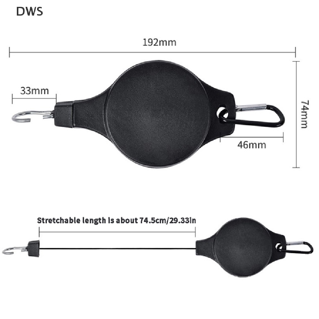 Móc Ròng Rọc Treo Chậu Cây Có Thể Thu Gọn Siêu Tiện Lợi