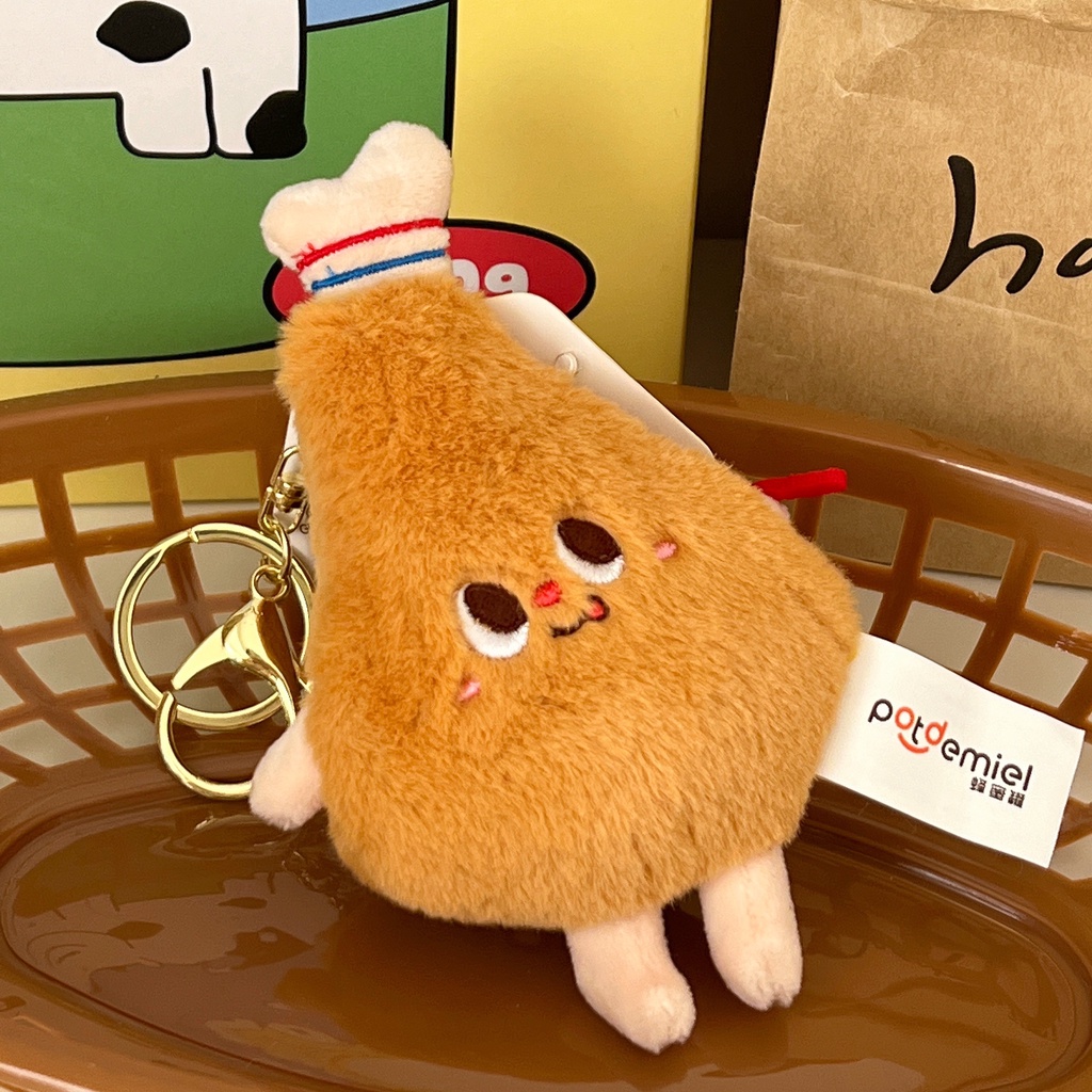 PNL Móc Khóa Dễ Thương Burger Fries Dễ Thương