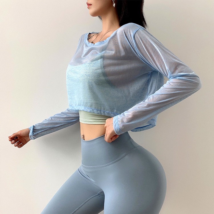 Áo thun thể thao ANRAN dài tay dáng rộng thoáng khí chất lượng cao