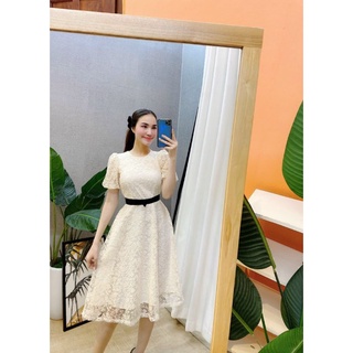 Váy ren cao cấp tay bồng