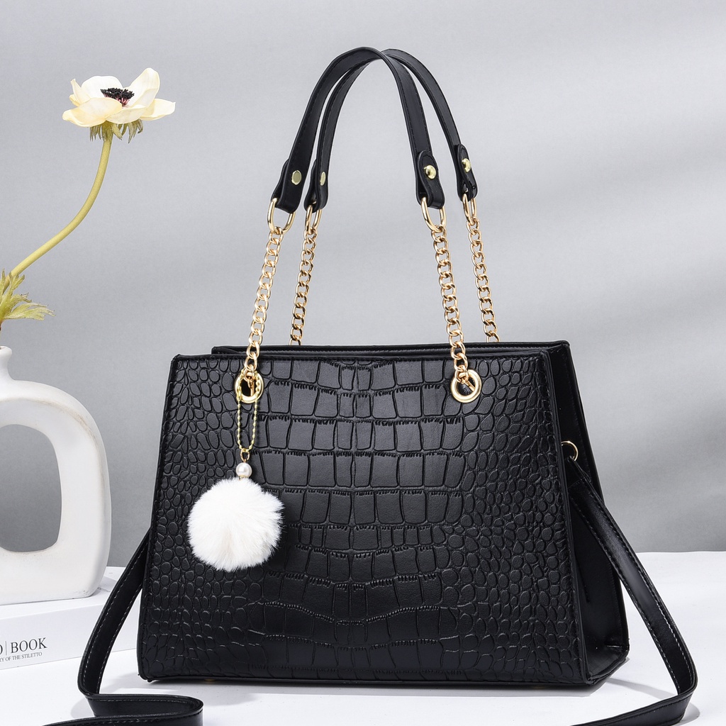 Túi xách nữ, Túi công sở cao cấp họa tiết da cá sấu DL160