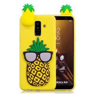 Ốp lưng silicon mềm họa tiết hoạt hình cho Samsung A6 Plus 2018