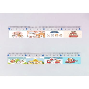 thước tonton friend THI6 capoo chopper one piece hoàng đế mèo cute thước kẻ dễ thương 15cm