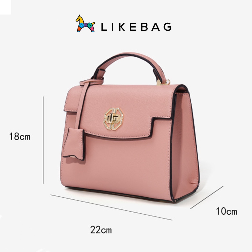 Túi xách nữ đeo chéo LIKEBAG da trơn basic phong cách công sở CJ1001 - LIBAGI