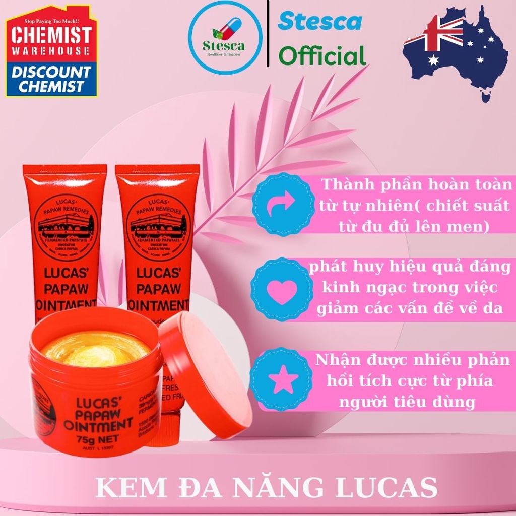 Kem đa năng đu đủ Lucas Papaw Ointment 25g,75g