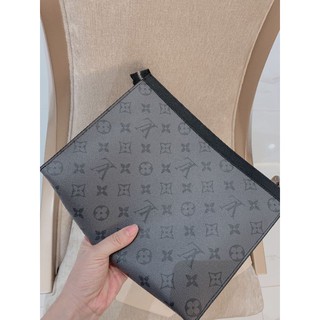 set cầm tay lv da thật