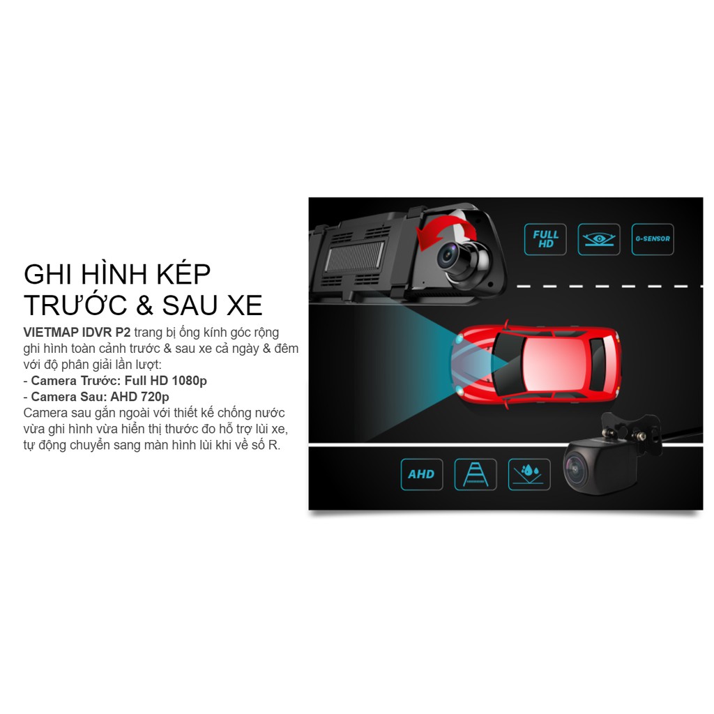 Camera hành trình Vietmap IDVR P2 +Sim 4G
